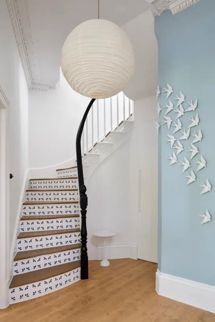 Restored heritage staircase and interior trim with decorative detailing by Tasmania Restoration