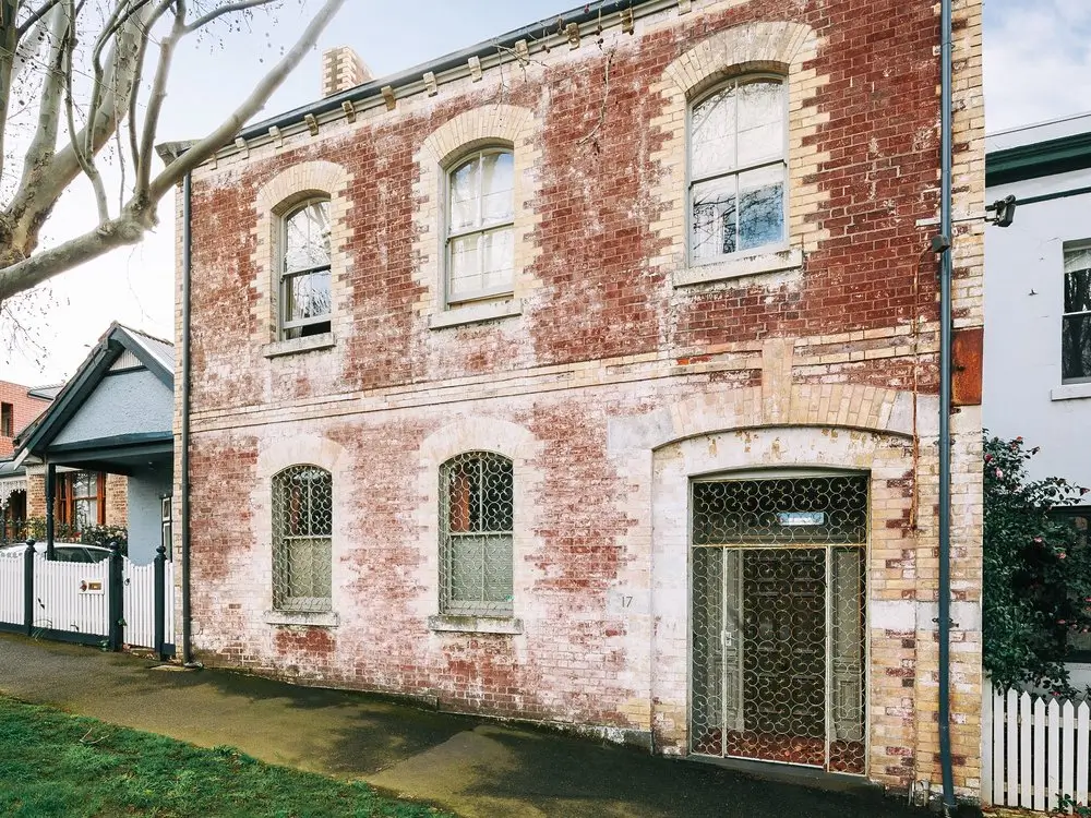 Tasmania Restoration project featuring restored brick façade of a historic Tasmanian building