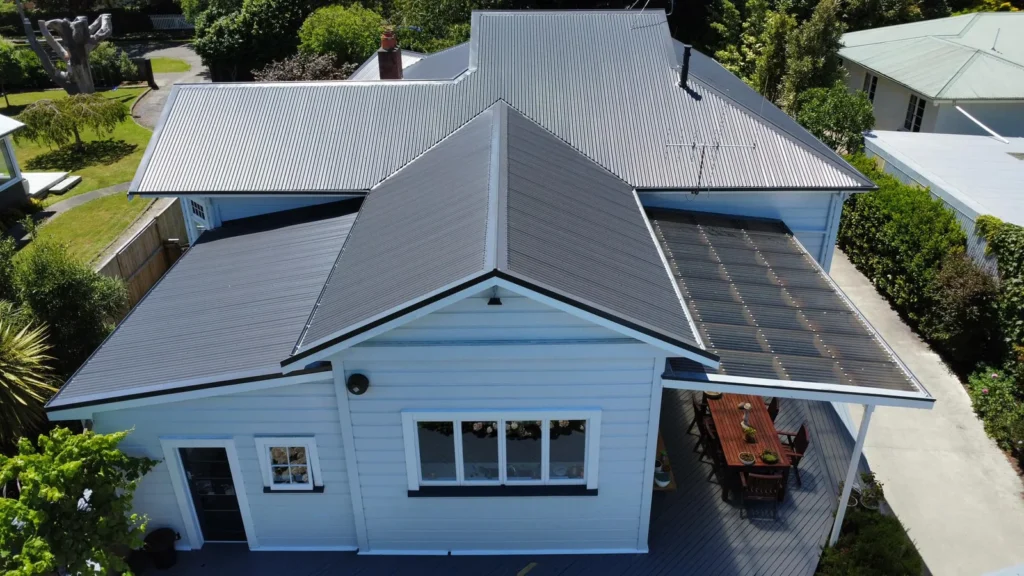 Modern metal roofing installation on a residential home in Australia